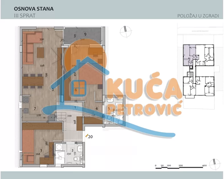 Trosoban stan, 72 m2, Čair, Filipa Višnjića ID: p-014718 2