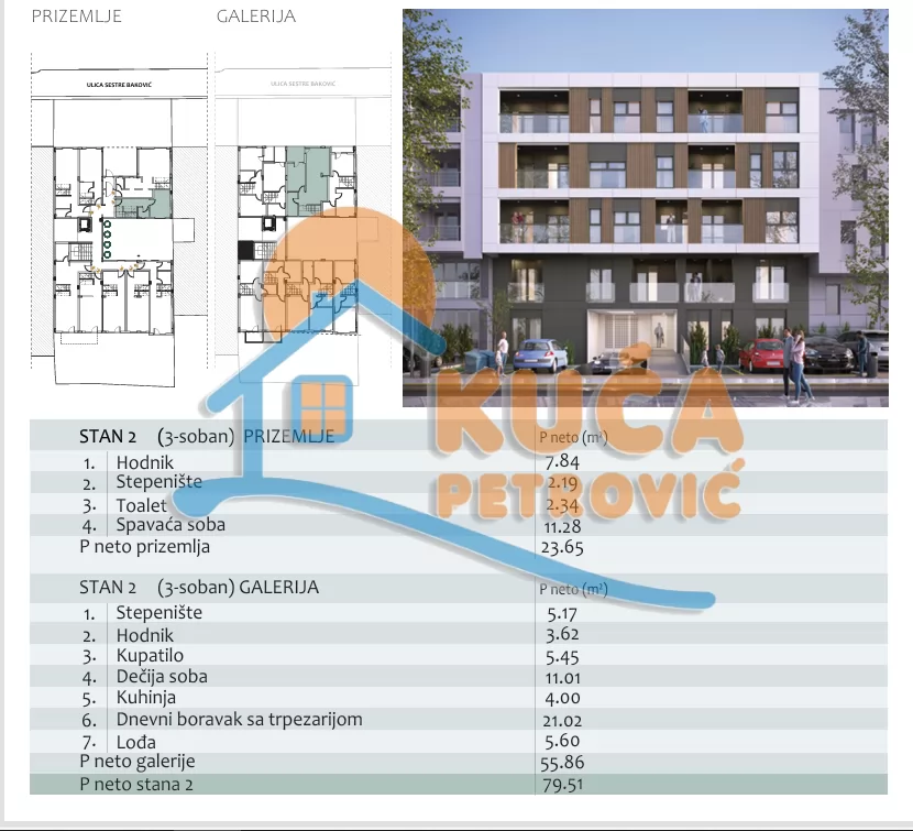 Trosoban stan, 80 m2, Čair, Filipa Višnjića ID: p-014722 3