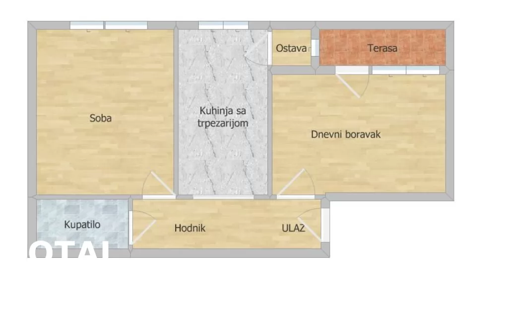 Stan,NOVI SAD,ZELEZNICKA STANICA,kv: 54.00, € 140000, ID: 1101930 12