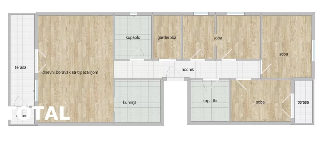 Stan,PETROVARADIN,PETROVARADIN,kv: 98.00, € 223000, ID: 1101936 2