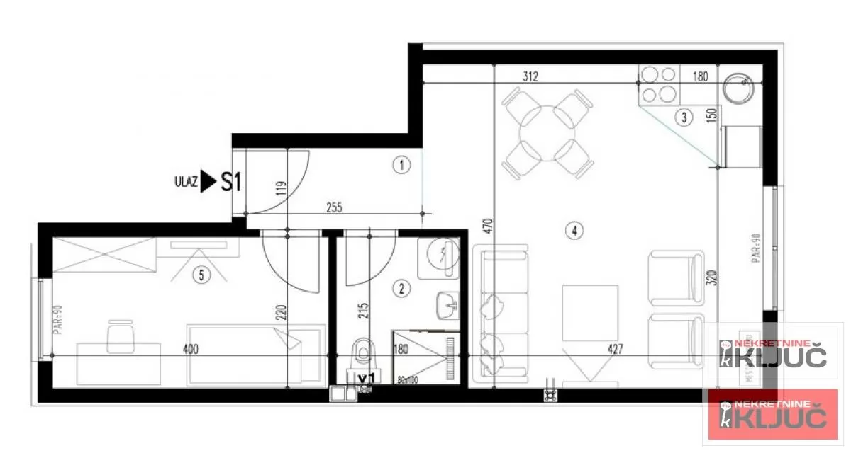 ADICE, 36m2, Jednoiposoban sa pdv 1