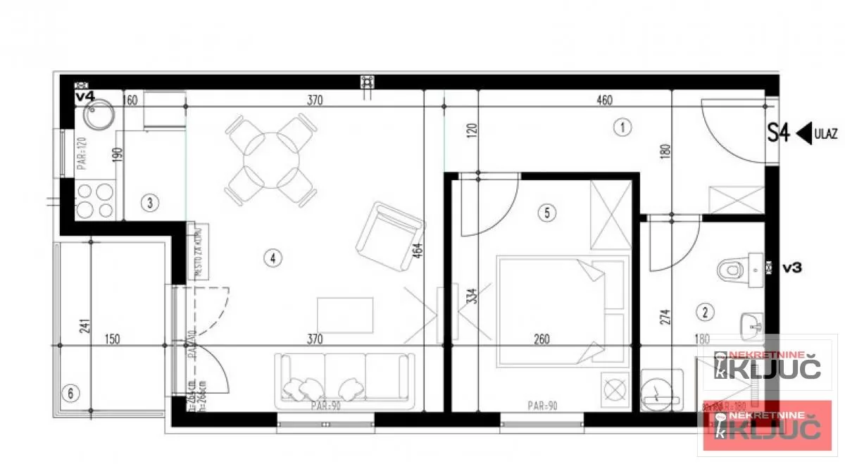 ADICE, 43m2, Dvosoban sa pdv 1