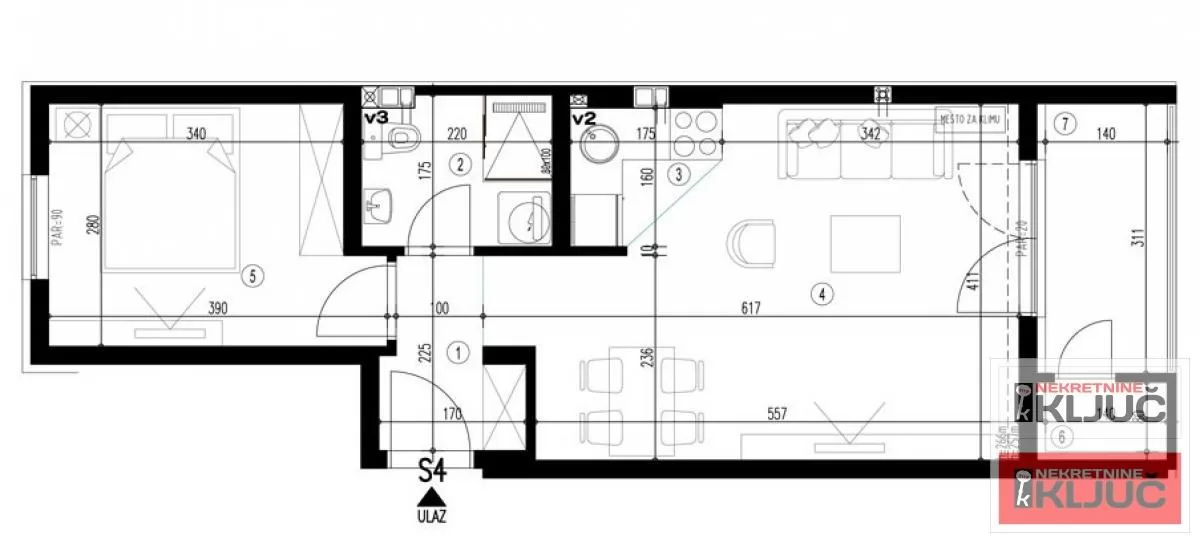 ADICE, 44m2, Dvosoban sa pdv 1