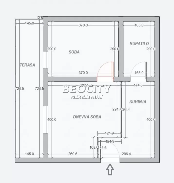 Dvosoban stan, 46 m2, Zvezdara, Dimitrija Paramendića ID: 126929 6