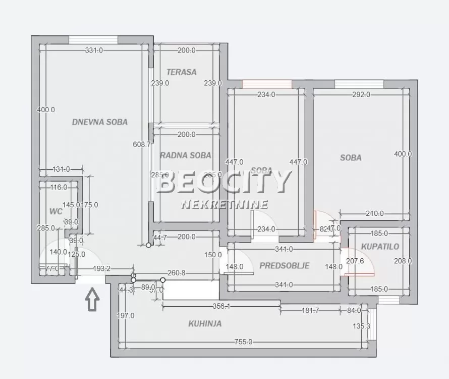 Trosoban stan, 70 m2, Banjica, Bulevar oslobođenja ID: 126875 17