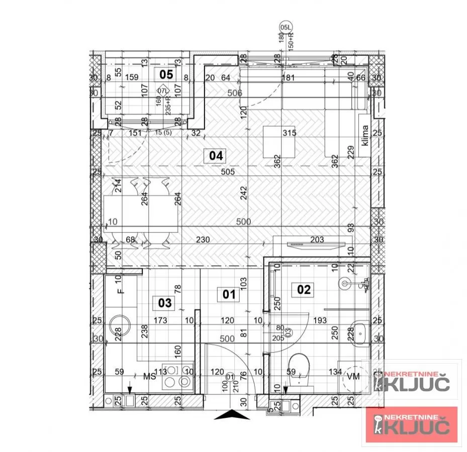 DETELINARA, 29m2, Jednosoban sa pdv 1
