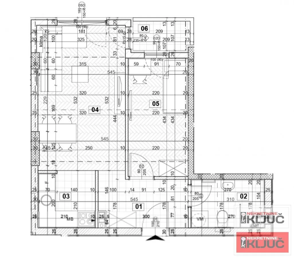 DETELINARA, 43m2, Dvosoban sa pdv 1