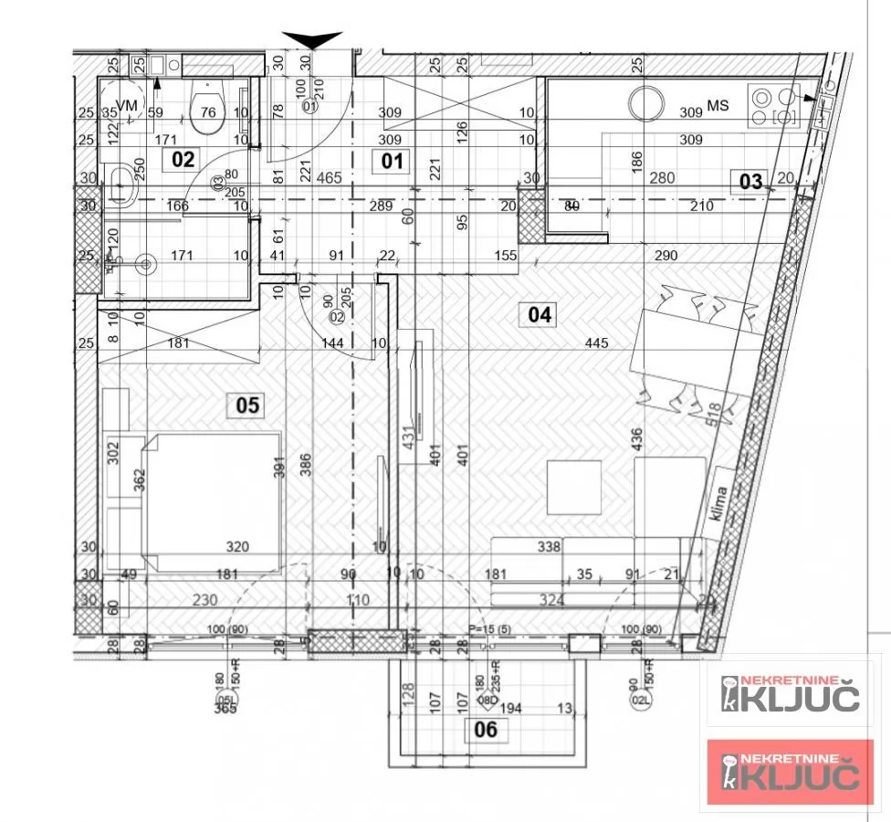 DETELINARA, 45m2, Dvosoban sa pdv 1