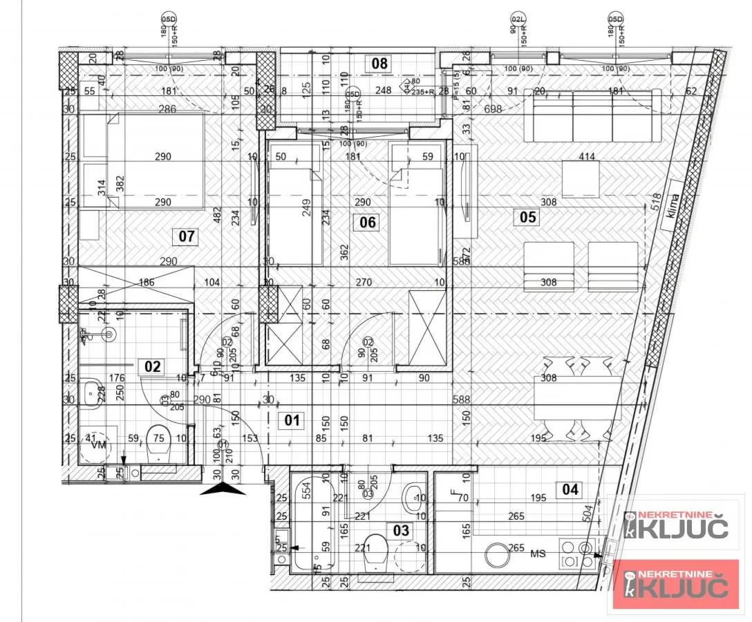 DETELINARA, 65m2, Trosoban sa pdv 1