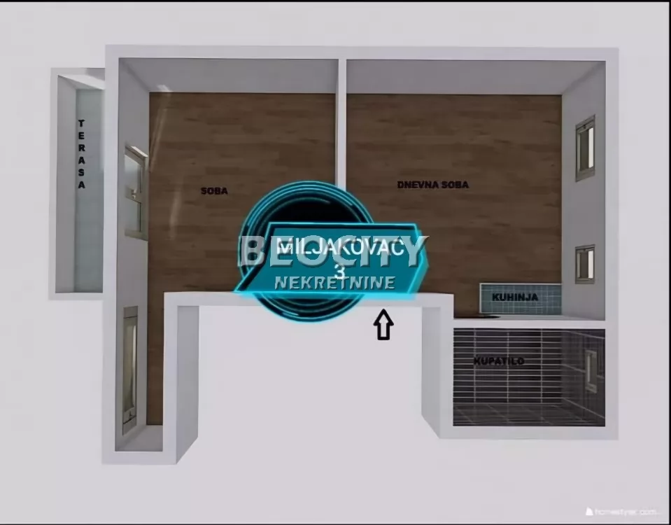 Dvosoban stan, 36 m2, Rakovica, Pante Mihajlovica ID: 46088 1