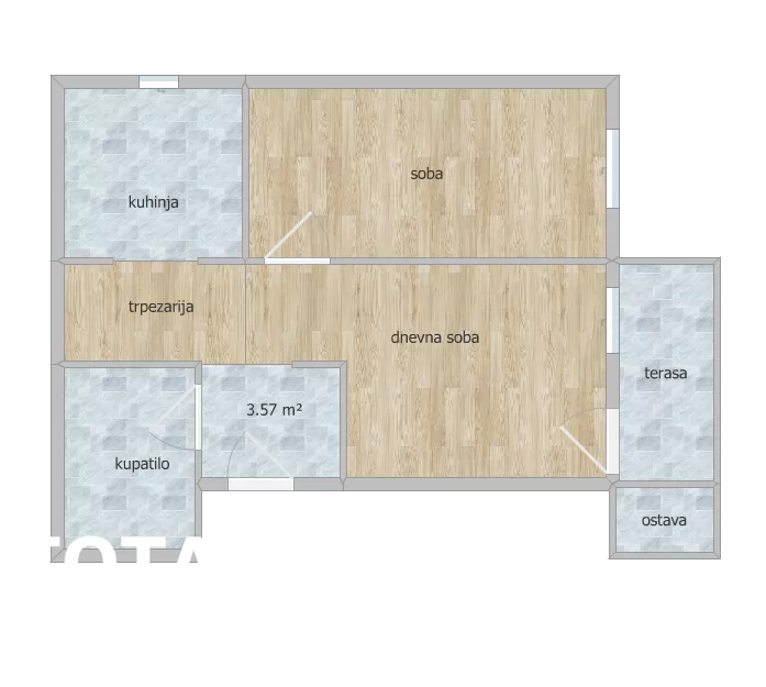 Stan,NOVI SAD,GRBAVICA,kv: 50.00, € 132000, ID: 1100401 12