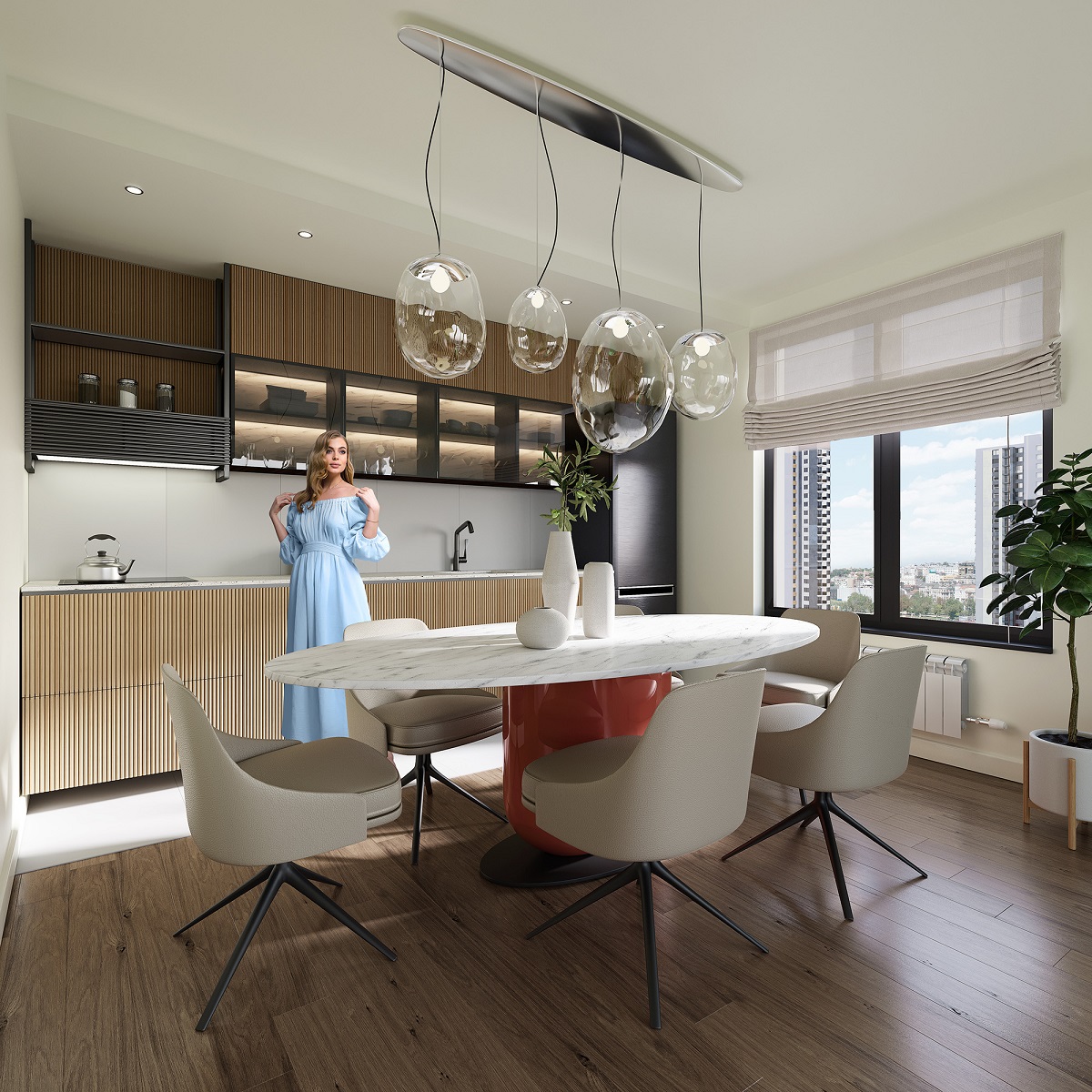 Na prodaju studio apartman  BW Nika  32m2  garažno 3