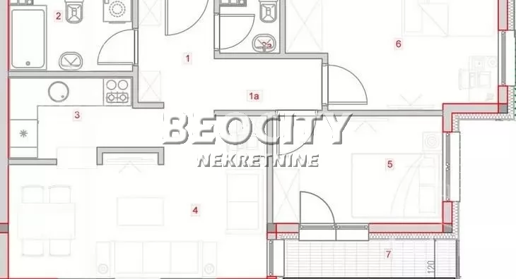 Trosoban stan, 57 m2, Cvetanova Ćuprija, Ristin potok ID: 127212 19