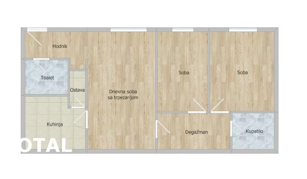 Stan,NOVI SAD,CENTAR,kv: 62.00, € 174020, ID: 1101168 1