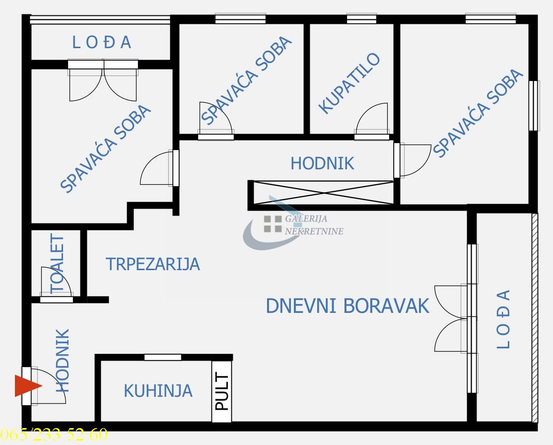 Savski venac  Dedinje   Miloja Đaka 117m2 3