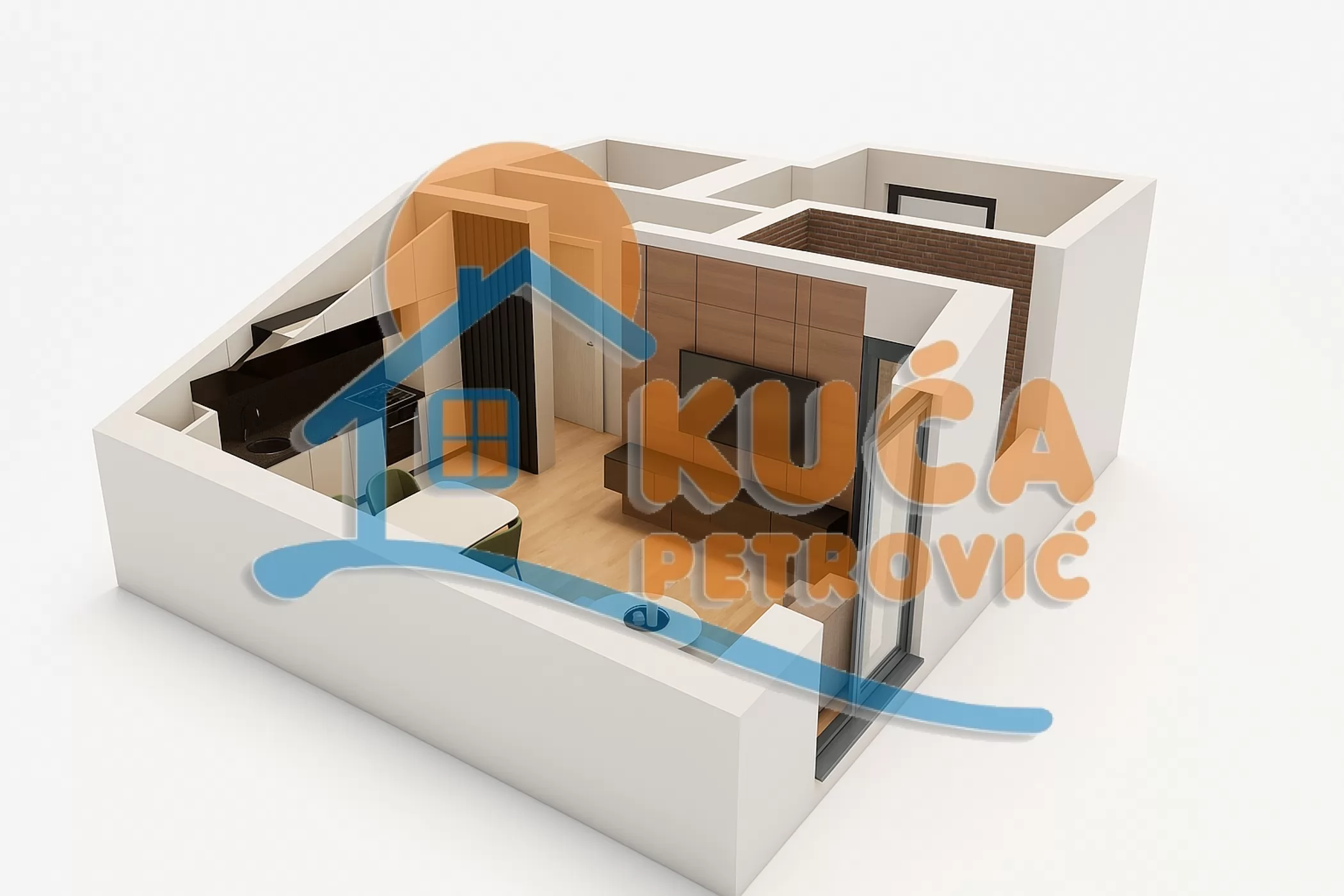 Jednosoban stan, 47.11 m2, Ćalije, Borivoja Stevanovića ID: p-015525 4