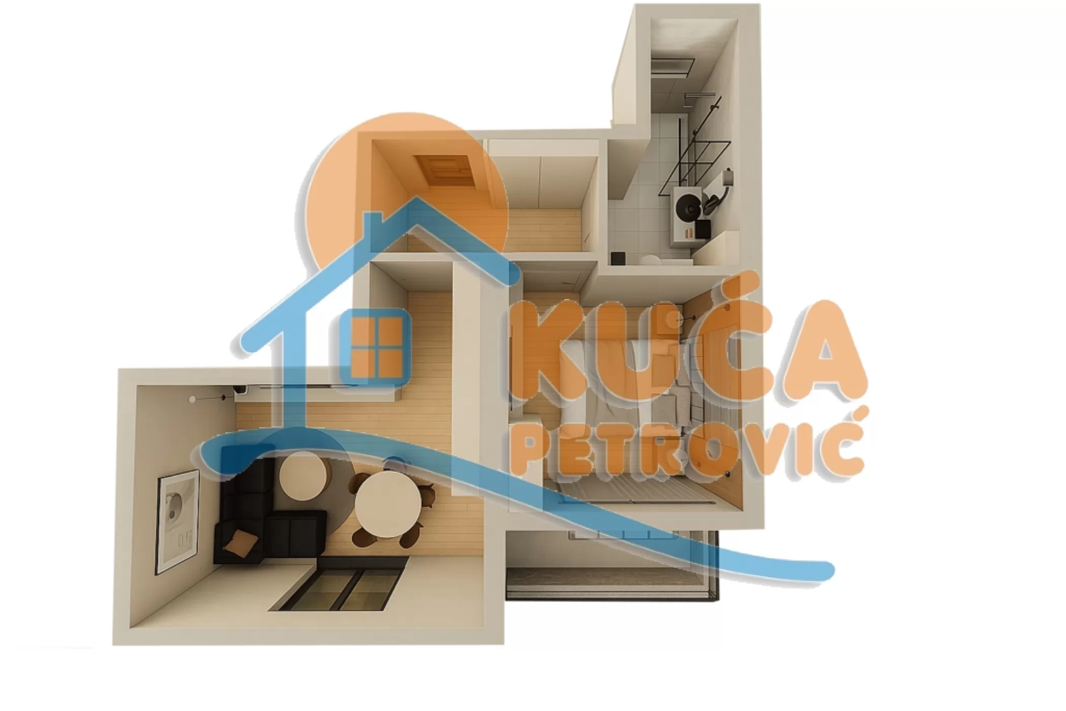 Jednosoban stan, 47.6 m2, Ćalije, Borivoja Stevanovića ID: p-015527 4