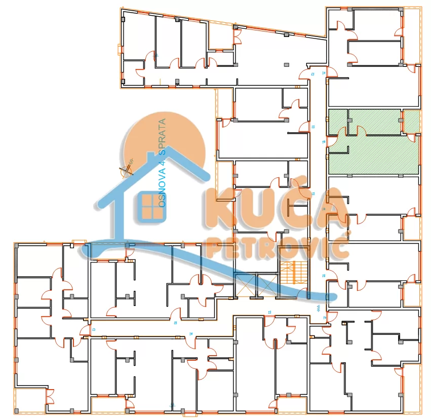 Jednosoban stan, 46.5 m2, Palilula, Mokranjčeva ID: p-015572 3