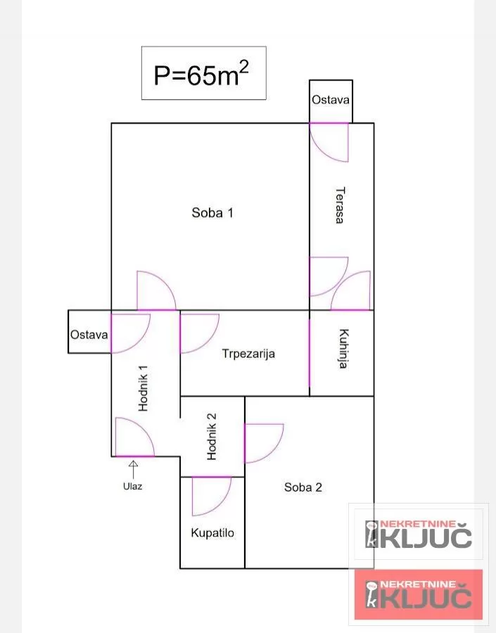 NOVO NASELJE, 65m2, Dvosoban može Dvoiposoban 12