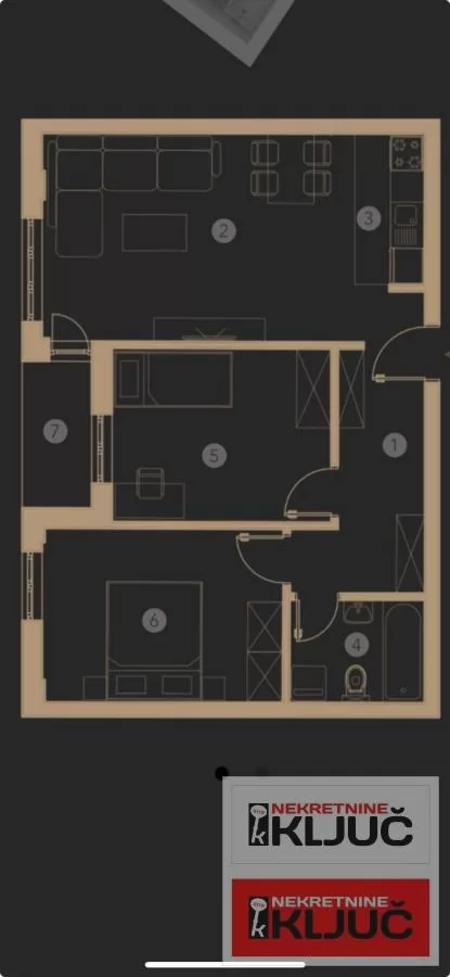 KOD SOMBORSKOG BULEVARA, 62m2, Trosoban, Novogradnja 10