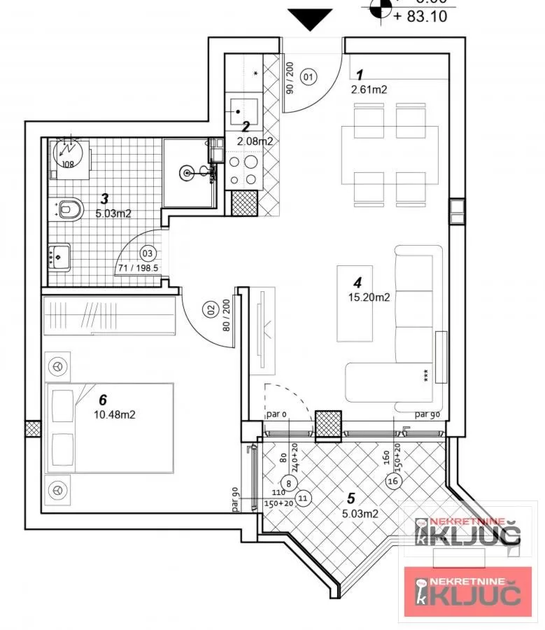 TELEP, 39m2, Jednoiposoban sa pdv, Brzo useljiv 1