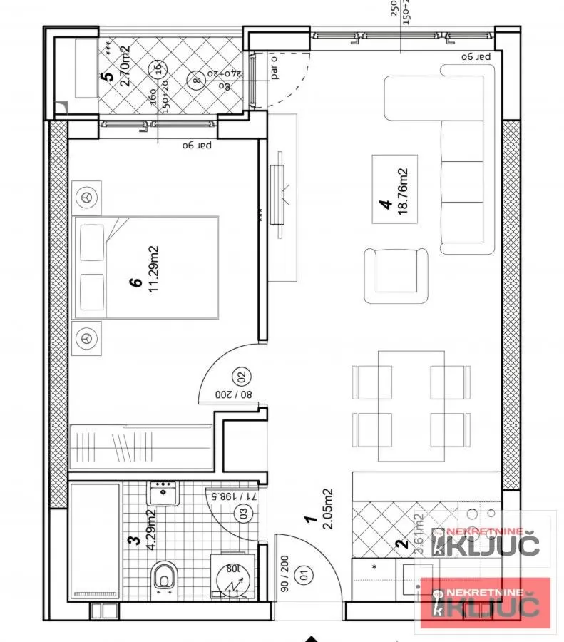TELEP, 42m2, Dvosoban sa pdv, Brzo useljiv 1