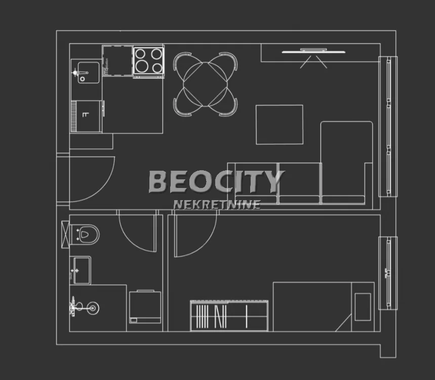 Dvosoban stan, 32 m2, Telep ID: 126971 1