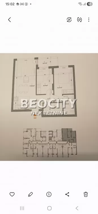 Trosoban stan, 59 m2, Telep ID: 126512 1