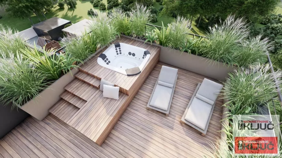 KOD LIPOV GAJA, 118m2, Četvorosoban sa krovnom terasom, Pdv, Kredit 2