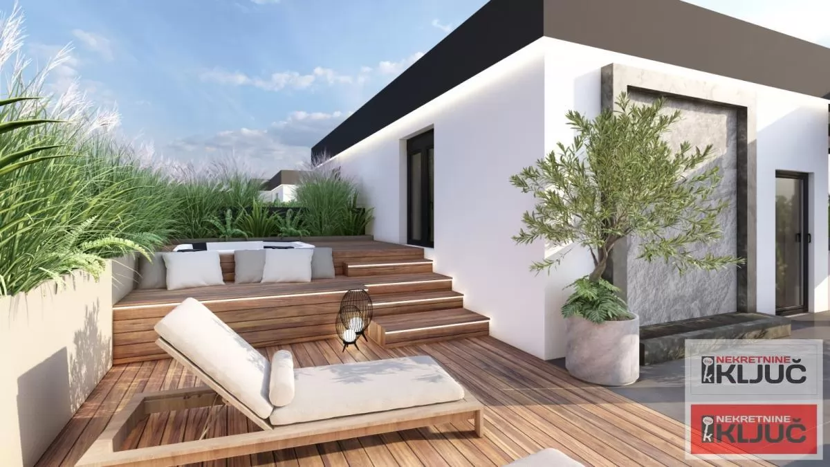 KOD LIPOV GAJA, 118m2, Četvorosoban sa krovnom terasom, Pdv, Kredit 3