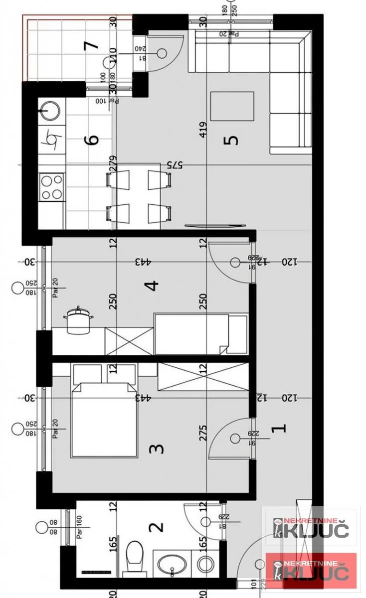 SREMSKA KAMENICA, 60m2, Trosoban sa pdv, Izgradnja, Vila 1