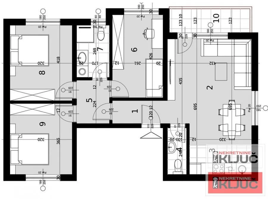 SREMSKA KAMENICA, 82m2, Četvorosoban sa pdv, Vila 1