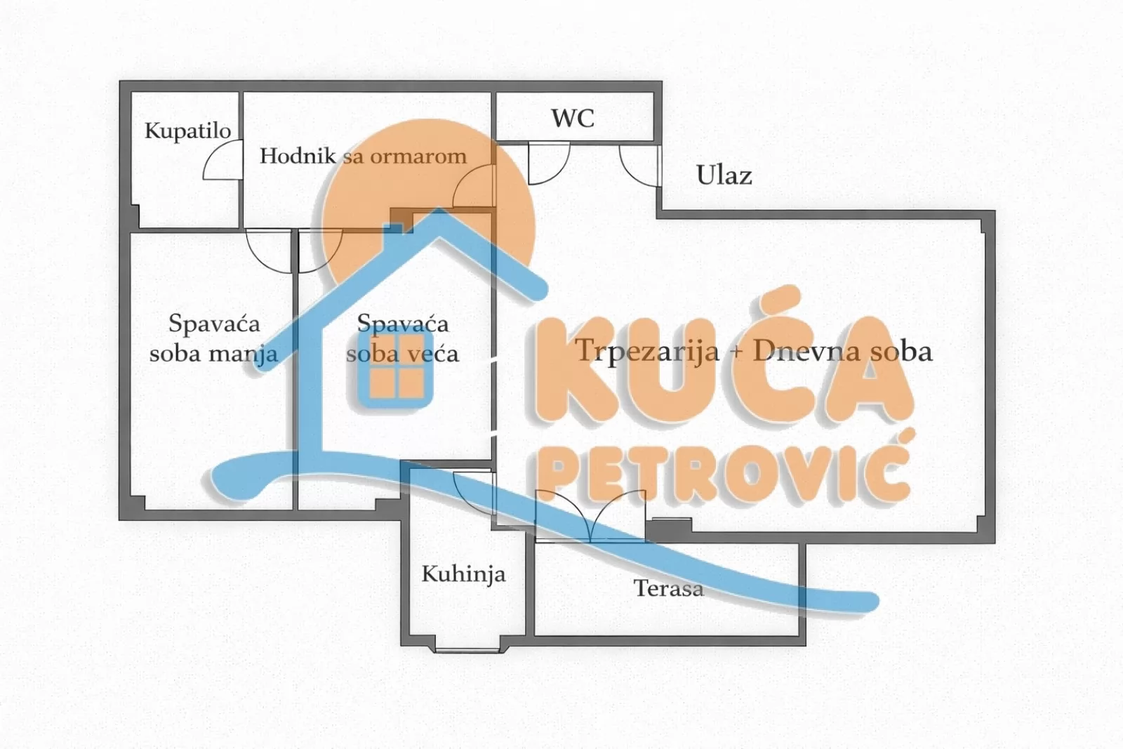 Trosoban stan, 80 m2, Centar, Sinđelićev trg ID: i-015626 7
