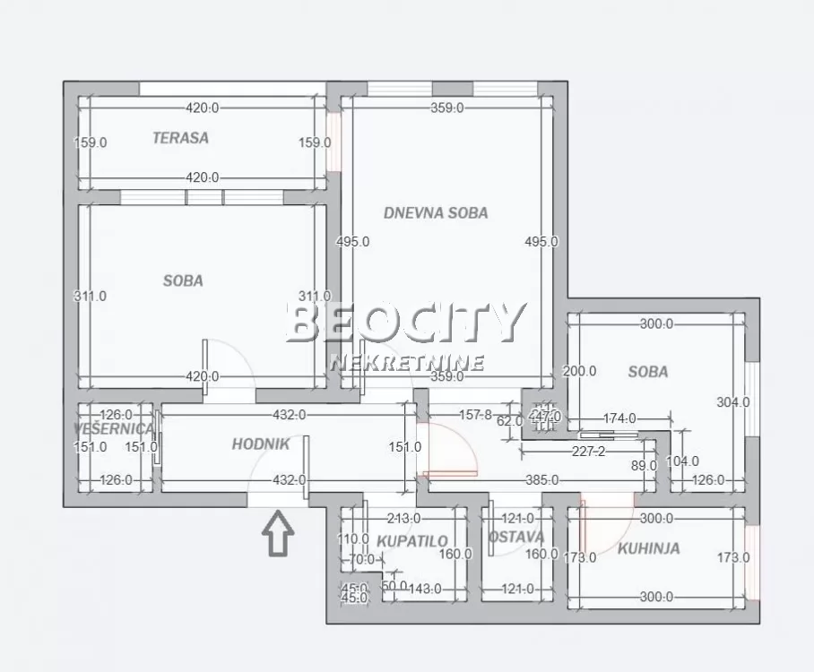 Trosoban stan, 91 m2, Palilula, Slobodana Jovanovića ID: 128089 16