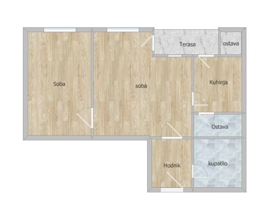 Stan,NOVI SAD,NOVA DETELINARA,kv: 46.00, € 115000, ID: 1101521 14