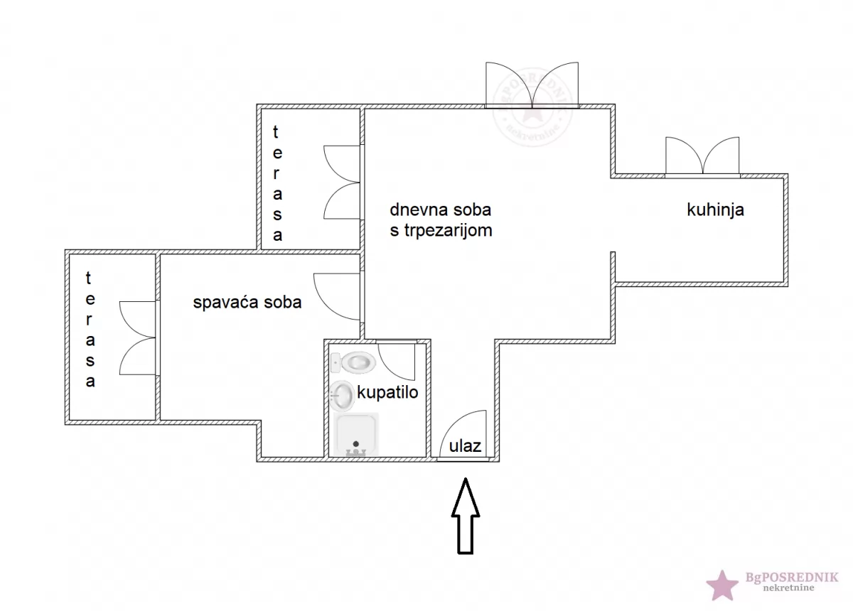 Voždovac, Trošarina, Vojvode Stepe, 45.20m2 1