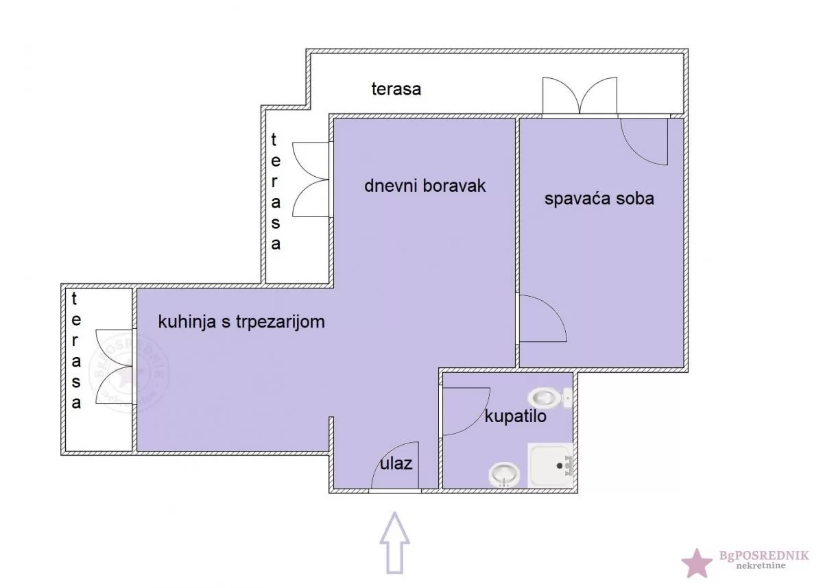 Voždovac, Trošarina, Vojvode Stepe, 53.75m2 1