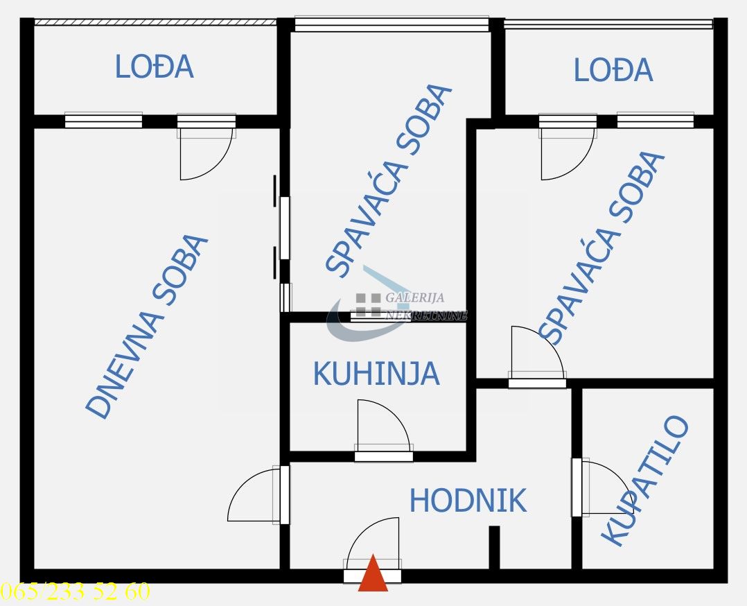 Novi Beograd  Belville   Jurija Gagarina 68m2 4