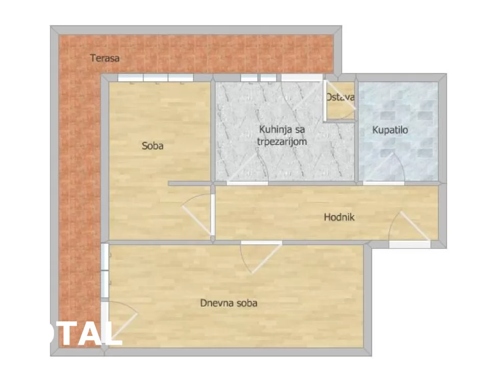 Stan,NOVI SAD,ZELEZNICKA STANICA,kv: 59.00, € 120000, ID: 1102115 20