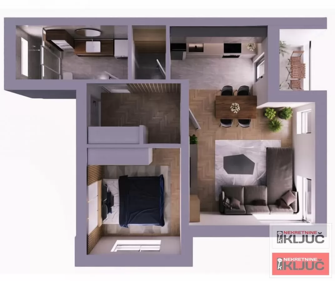 TELEP, 48m2, Dvosoban sa pdv, Novo 5