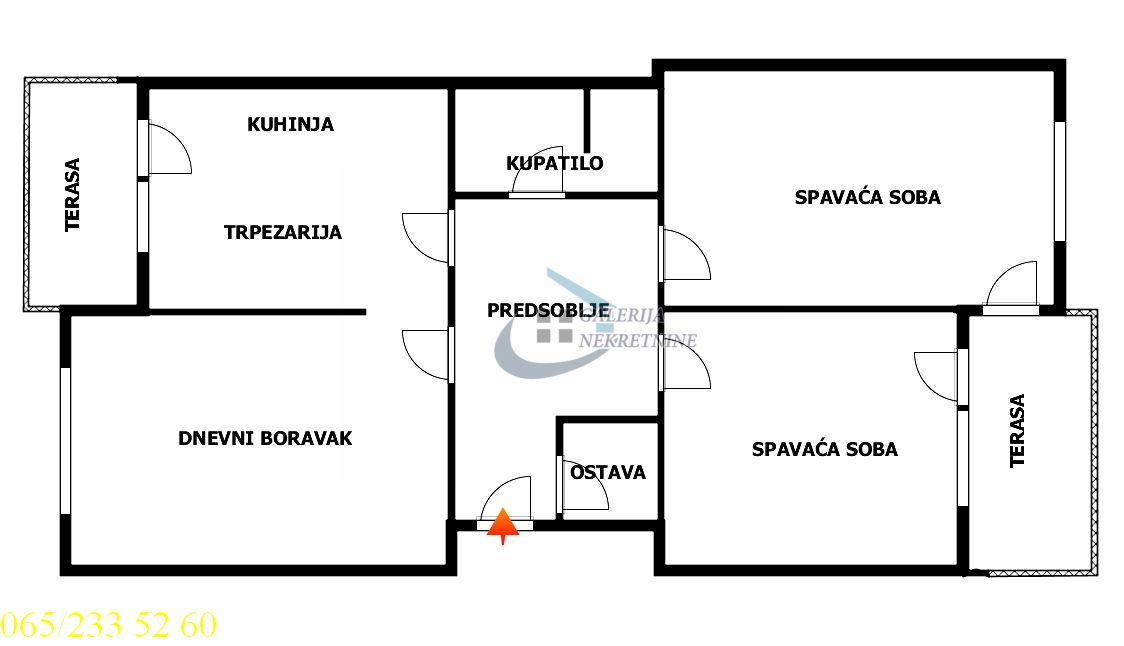 Voždovac  Dušanovac   Kumodraška 82m2 4