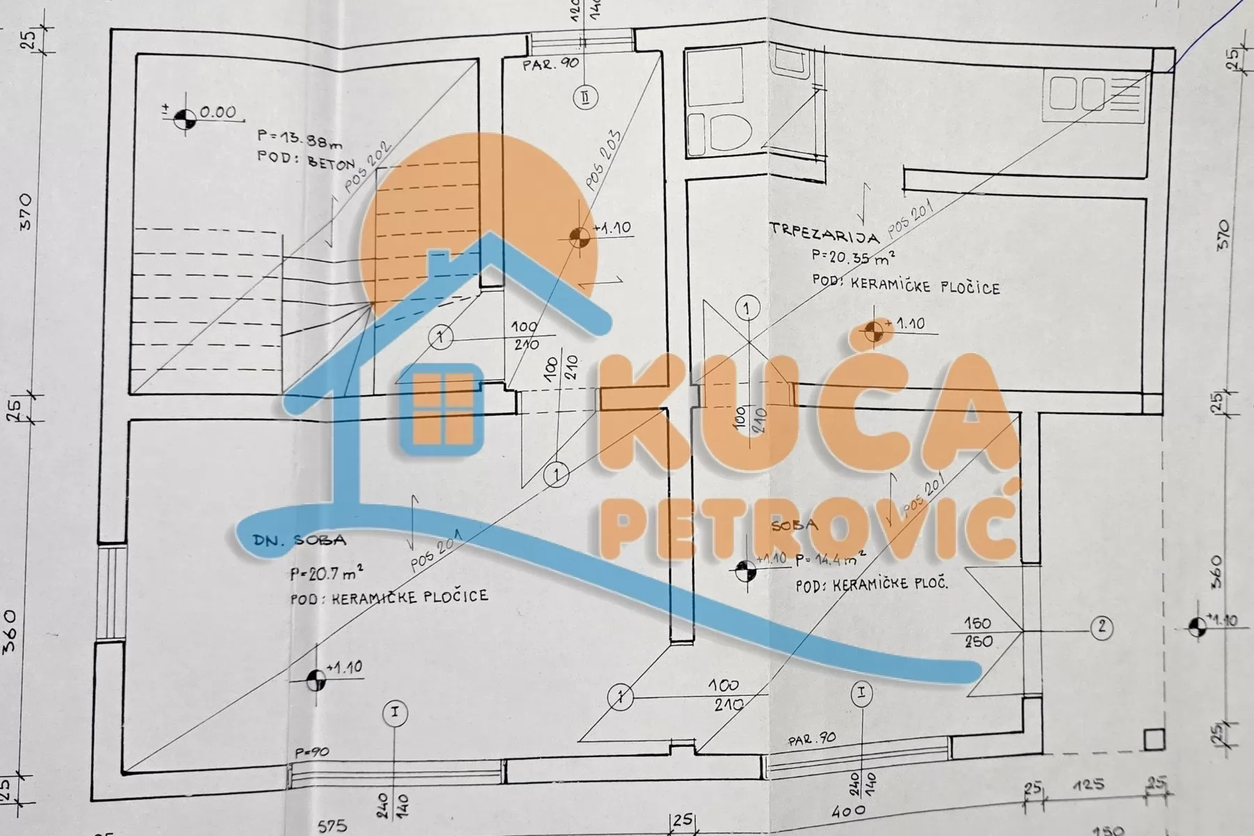 četvorosobna kuća, 294 m2, Donji Komren, Rujnička ID: p-015638 7