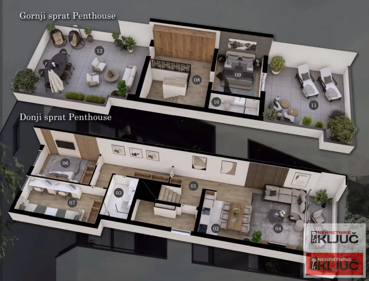 TELEP, 111m2, Četvorosoban-Penthouse, Nov sa pdv 1