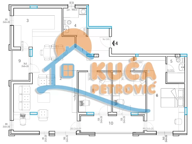 četvorosoban stan, 115 m2, Durlan, Knjaževačka ID: p-015647 3