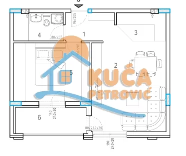 Jednosoban stan, 47.25 m2, Durlan, Knjazevačka ID: p-015649 4