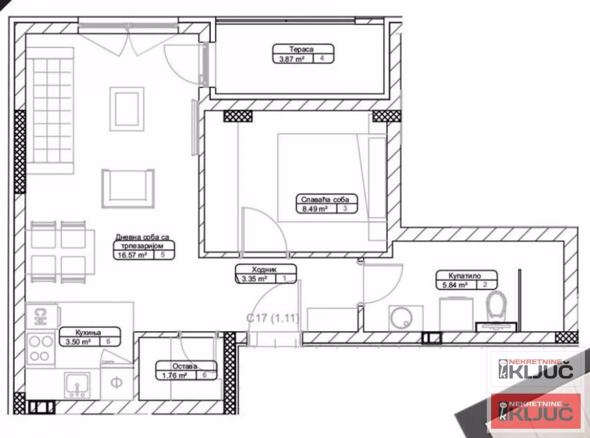 TELEP, 41m2, Jednoiposoban sa pdv 1