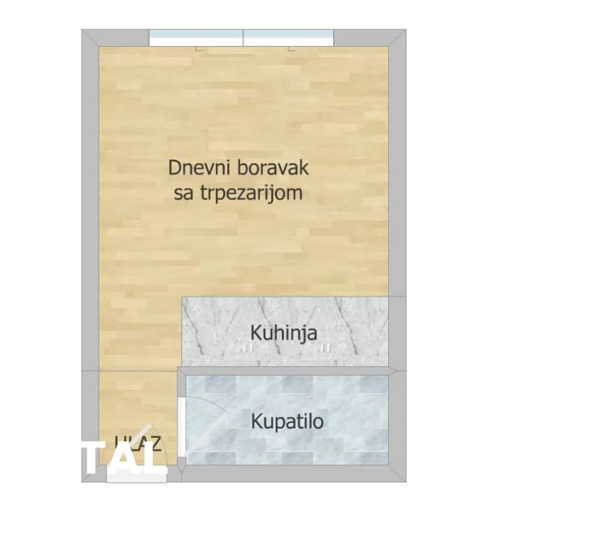 Stan,NOVI SAD,ZELEZNICKA STANICA,kv: 16.00, € 58200, ID: 1101853 8