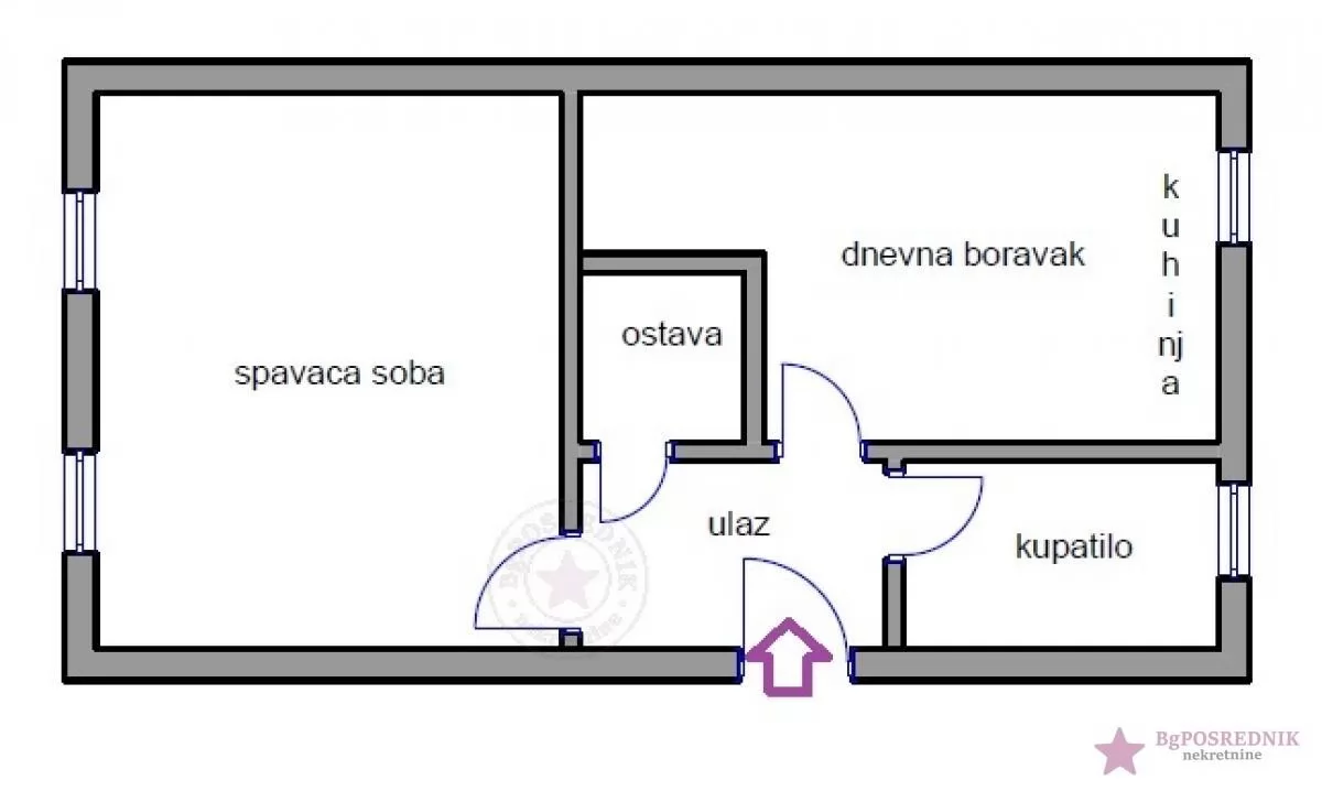 Palilula, Profesorska kolonija, Ljubomira Stojanovića, 38m2 2
