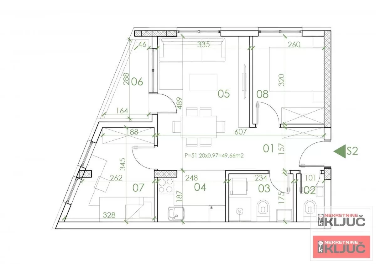 TELEP, 50m2, Dvoiposoban sa pdv, Izgradnja 1