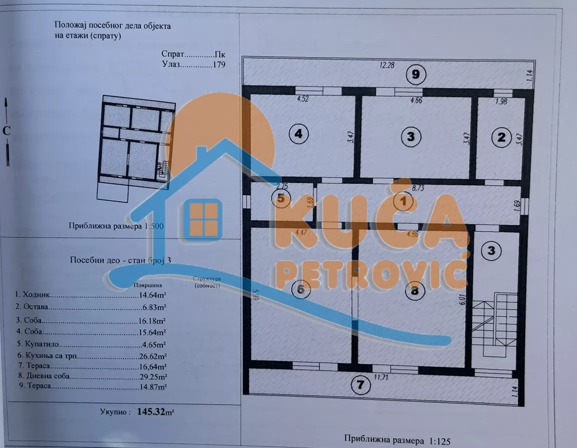 četvorosoban stan, 145 m2, Niška Banja, Bulevar svetog cara ID: p-015660 1